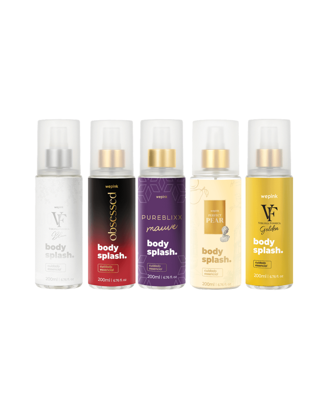 Kit Body Splash 5 Fragrâncias